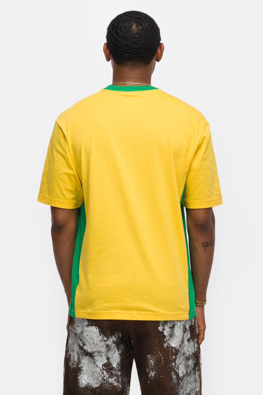 Jordan Brasil Graphic T-Shirt in Varsity Maize/lucky Green - Notre