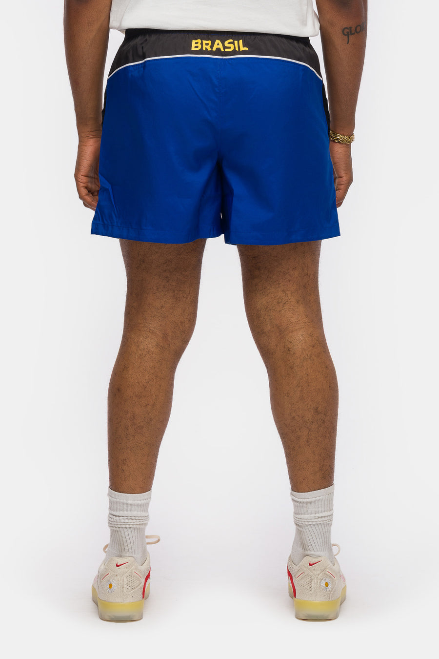 Jordan Brooklyn 5" Woven Shorts in Old Royal/Black/Yellow Pulse - Notre