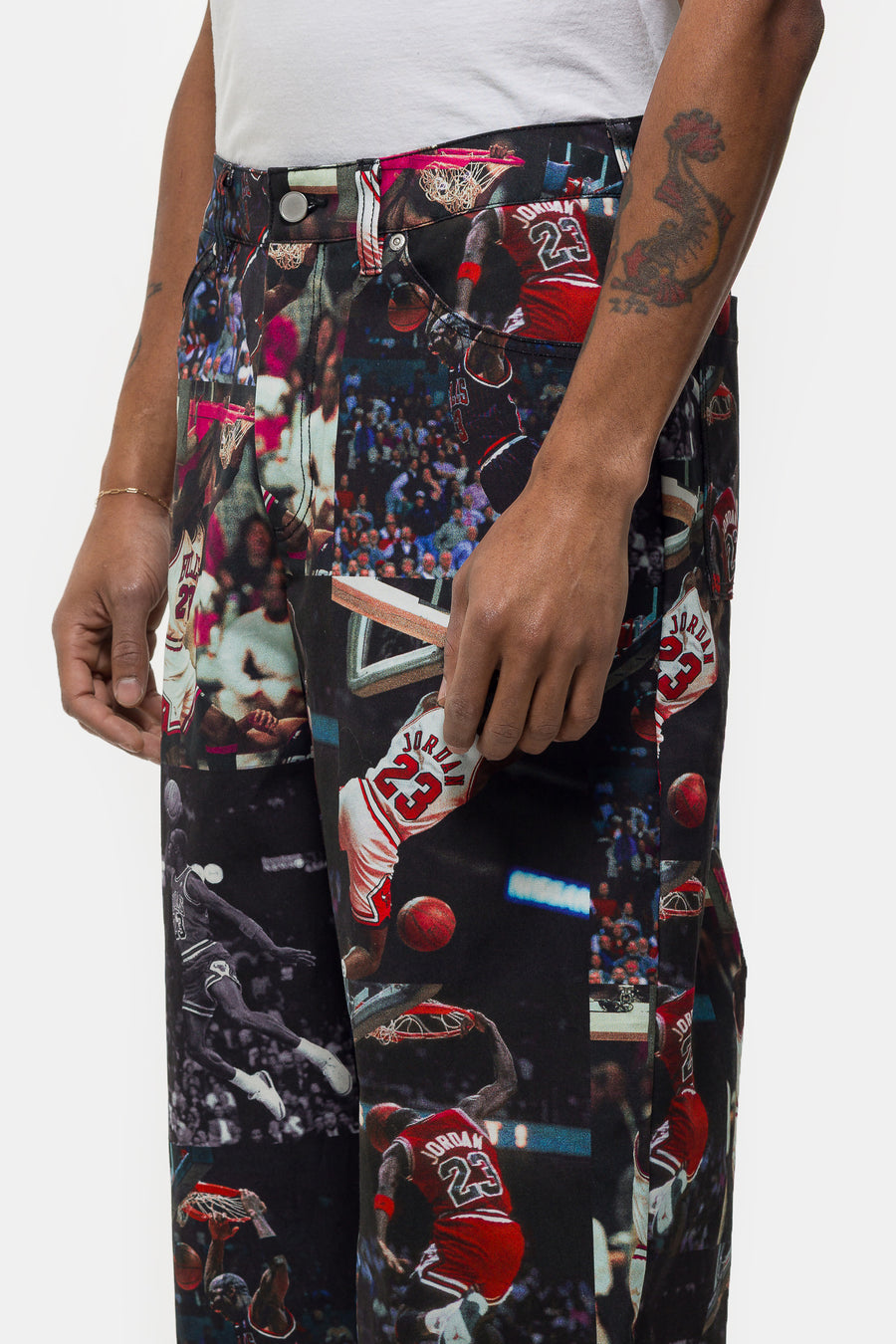 Jordan Flight Woven Pant in Black/sail - Notre