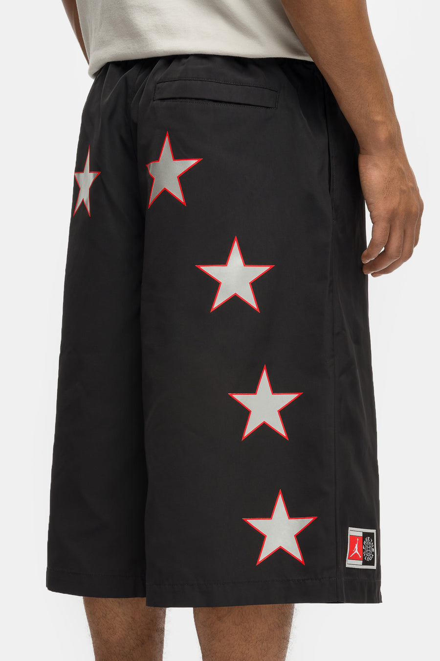 Jordan Free the Youth Short in Black/Light Crimson - Notre