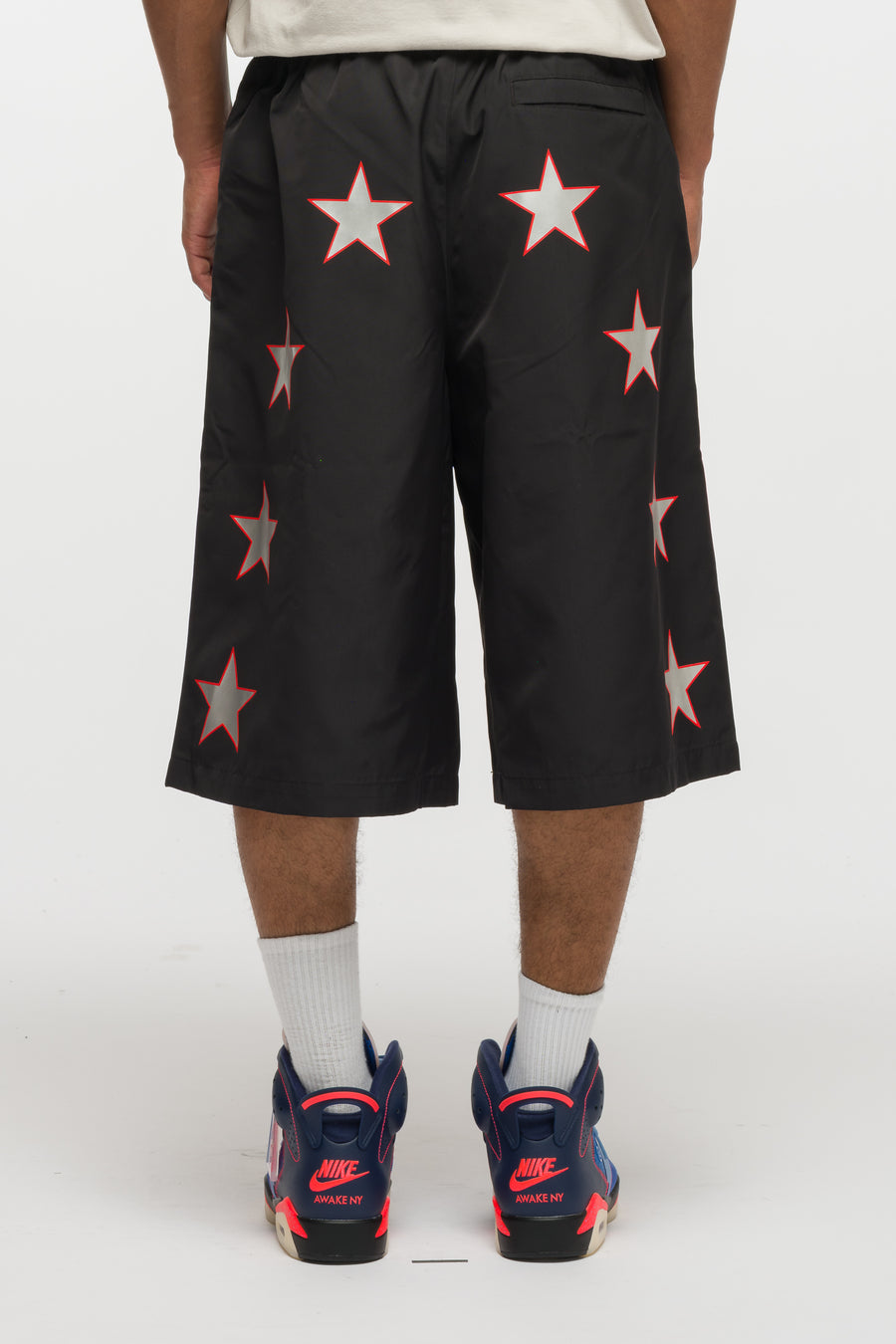 Jordan Free the Youth Short in Black/Light Crimson - Notre