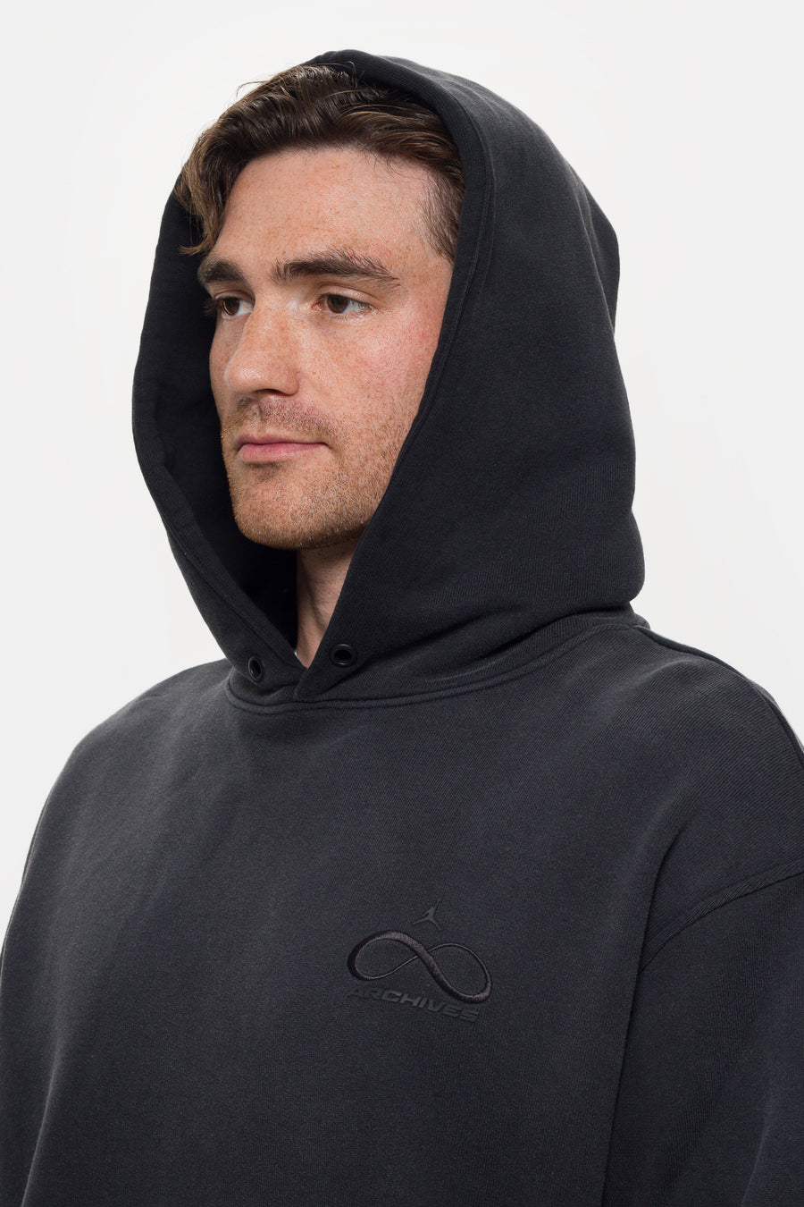 Jordan Infinite Archive Fleece Hoodie in Black - Notre