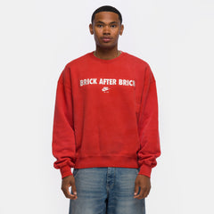 Nigel Sylvester Bike Air Crewneck in Cinnabar