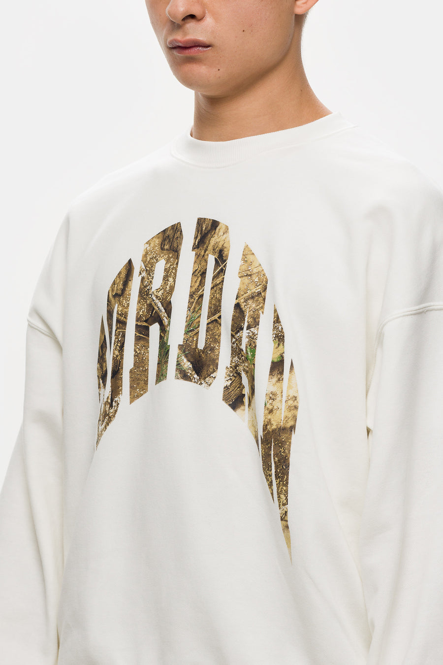 Realtree Crewneck Sweatshirt in Sail/Black