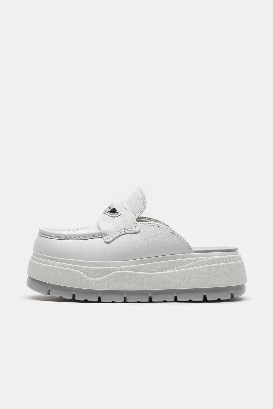 Air Jordan Mule Sneaker in Summit White/Metallic Silver/Vast Grey
