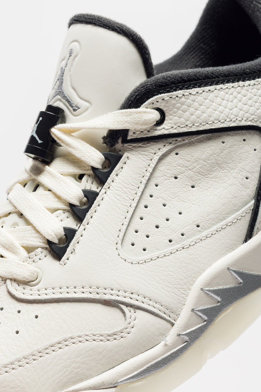 Jordan Sixty Plus Low Sneaker in Sail/Metallic Silver/Black/Swan - Notre