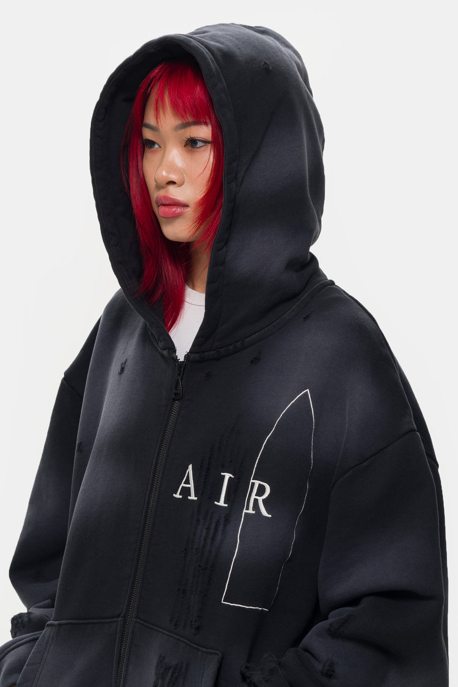 Jordan Téla Full-Zip Hoodie in Black - Notre