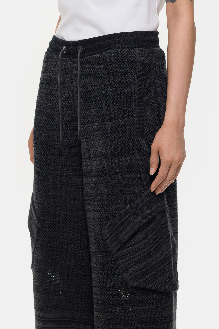 Jordan Téla Knit Pant in Dark Smoke Grey/Black - Notre