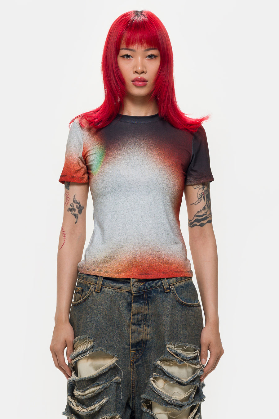 Jordan Téla T-Shirt in White/Black - Notre