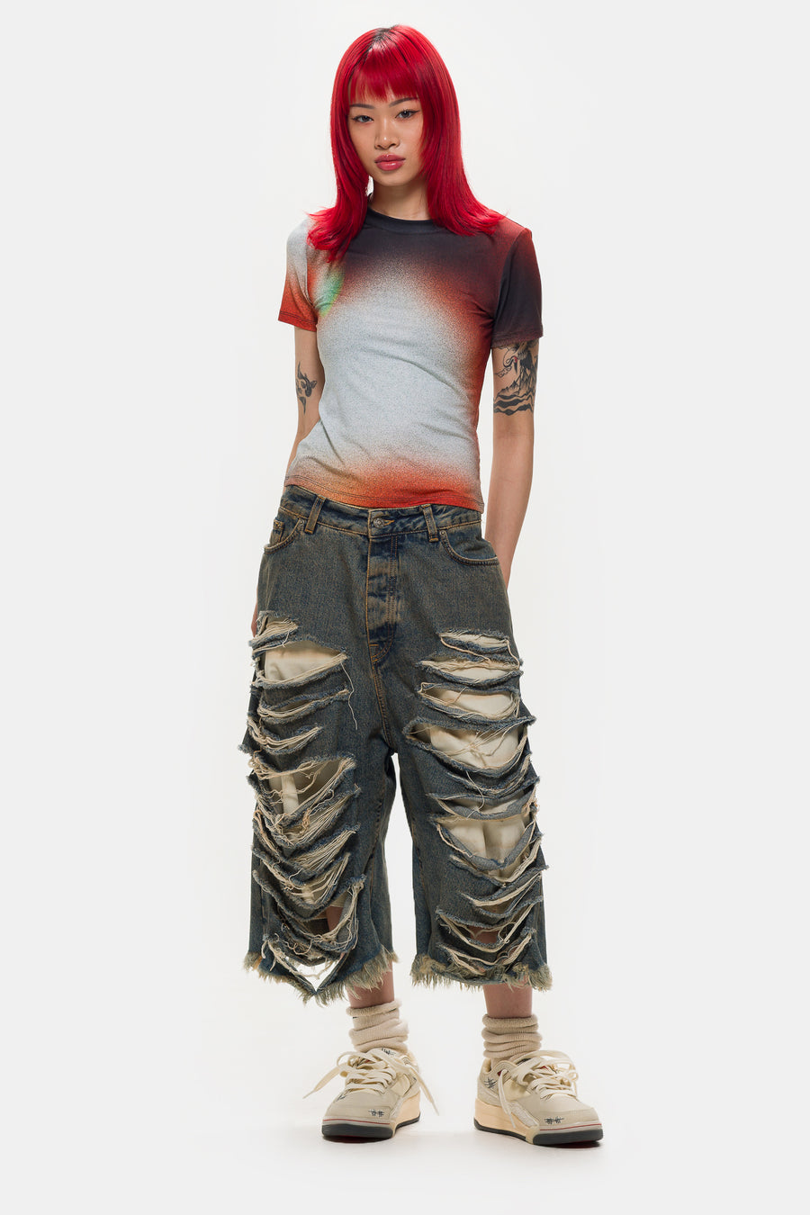 Jordan Téla T-Shirt in White/Black - Notre