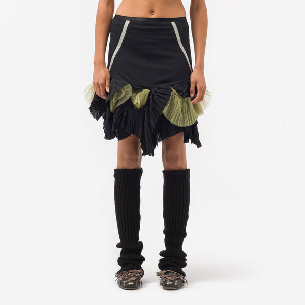 sacai high-rise mini skort - Black