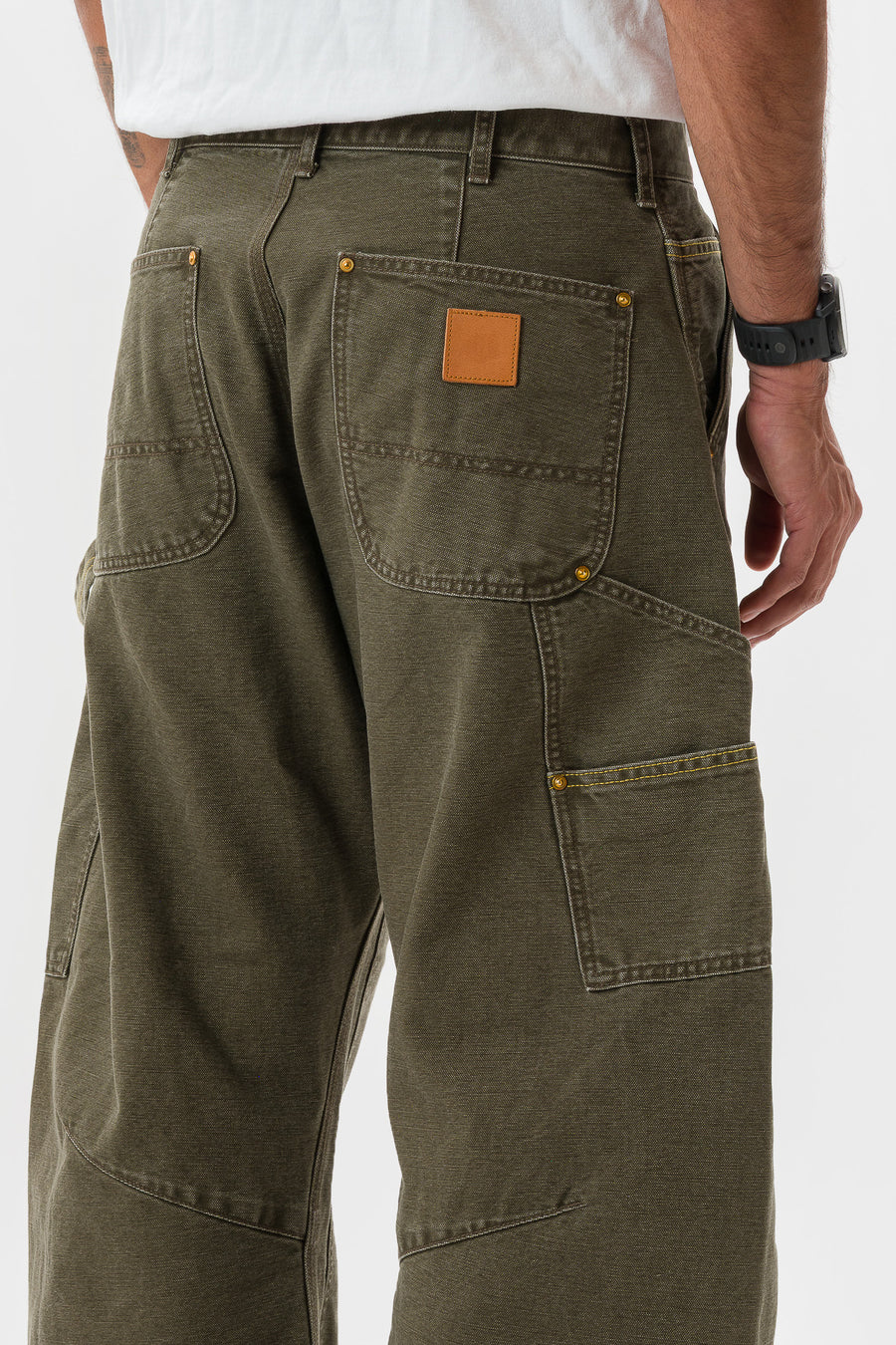 Khoki 3D Cutting Painter Pant in Khaki - Notre