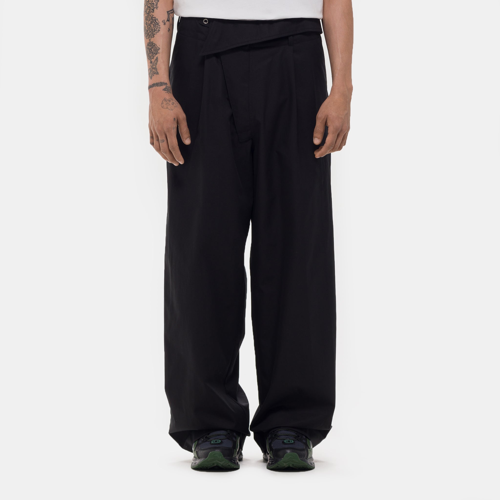 パンツ kiko kostadinov Navin pants Navin Wide Trouser in Black Sable - Kiko Kostadinov