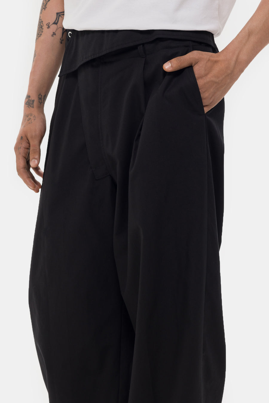 KIKO KOSTADINOV Navin Wide Trouser in Black Sable - Notre