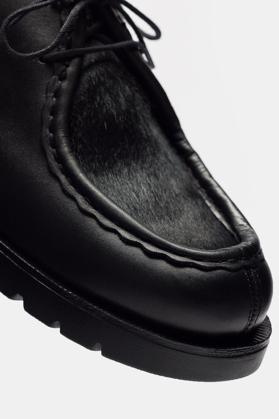 Kleman Padrini Moc Toe Shoe in Noir - Notre