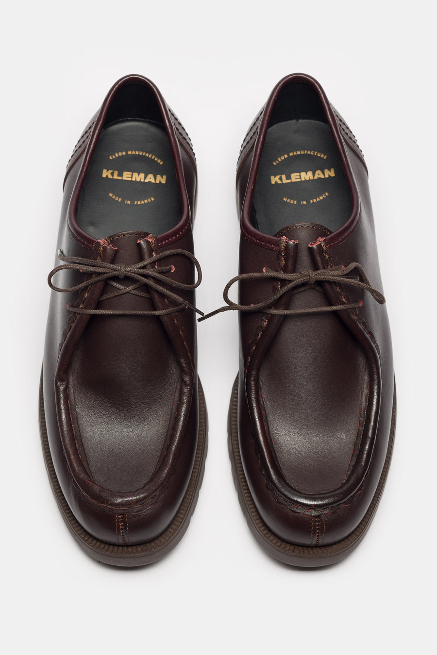Kleman Padror Moc Toe Shoe in Bordeaux - Notre