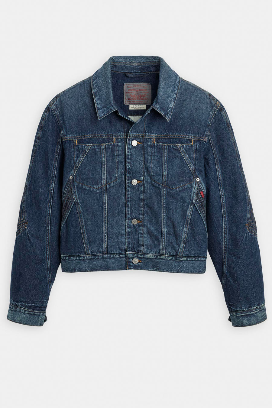 Kiko Kostadinov Denim Jacket in Medium Wash