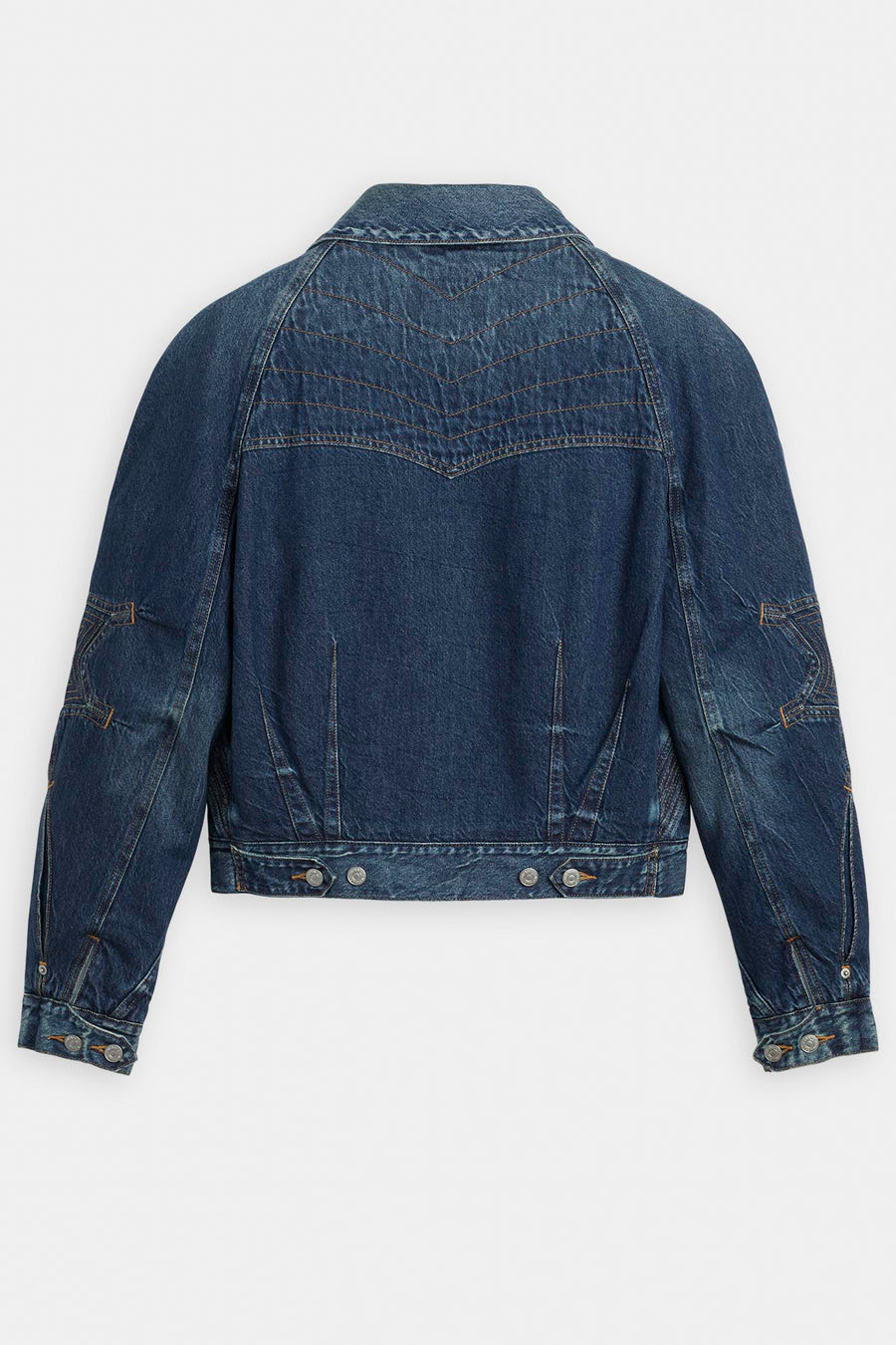 Kiko Kostadinov Denim Jacket in Medium Wash