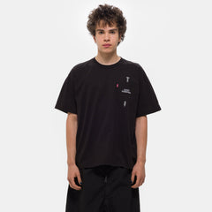 Tシャツ・カットソー NOT4NERD Wine Glass TShirts Black TS100BK Undercover T-Shirt in Black
