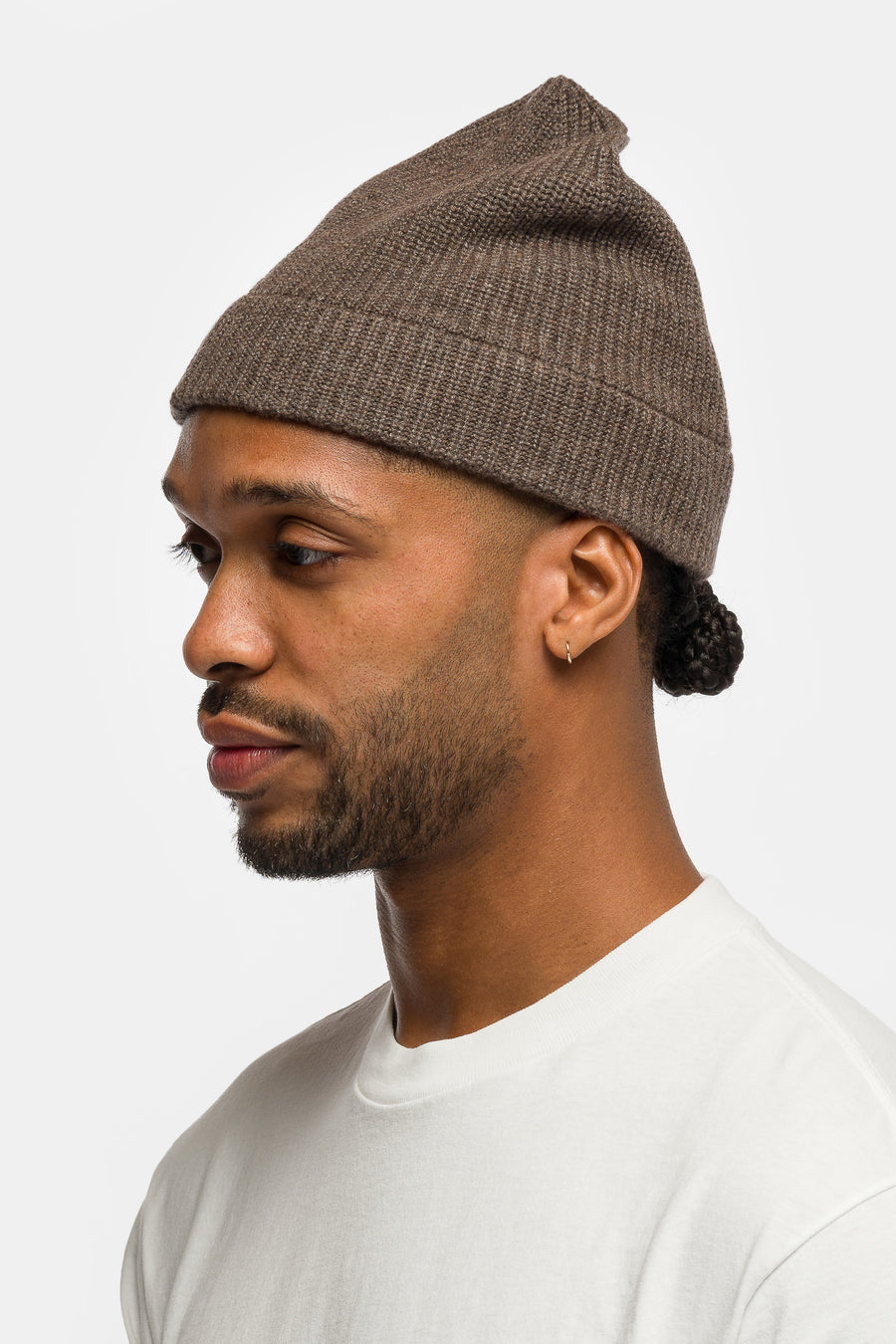 Bump Beanie in Taupe Melange