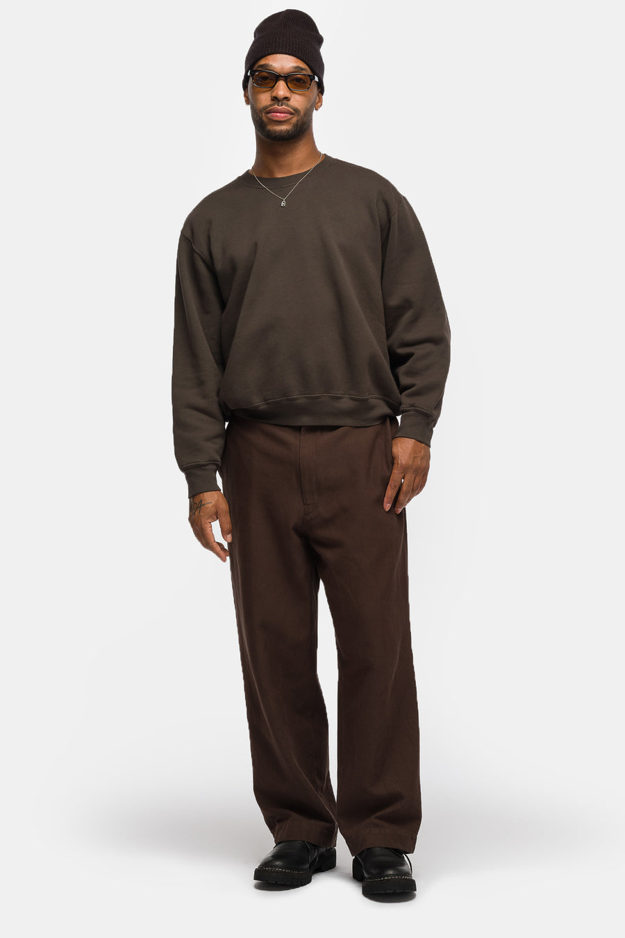 Mini Crewneck in Granite