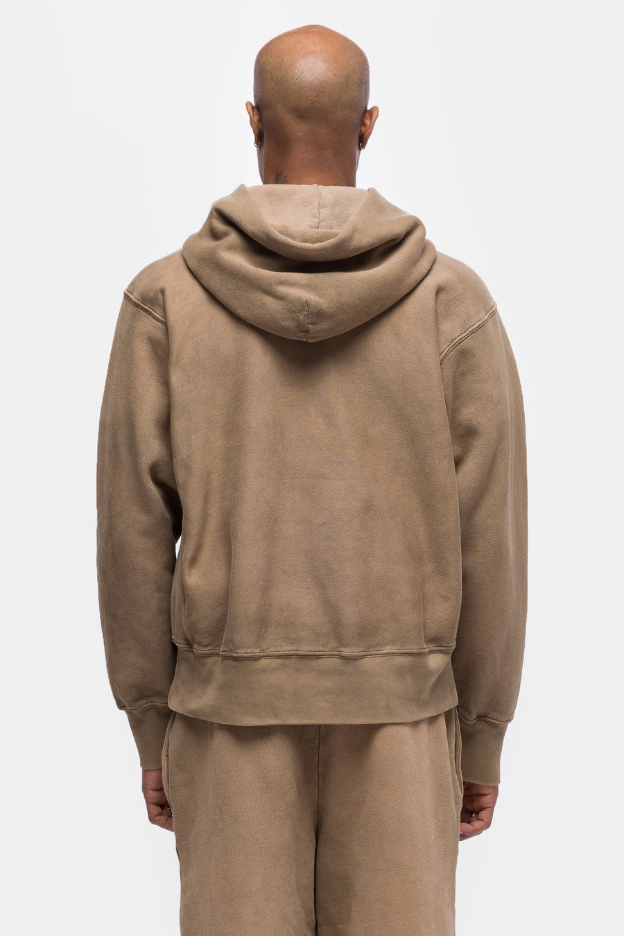 Les Tien Cropped Hoodie in Roebuck Oil - Notre