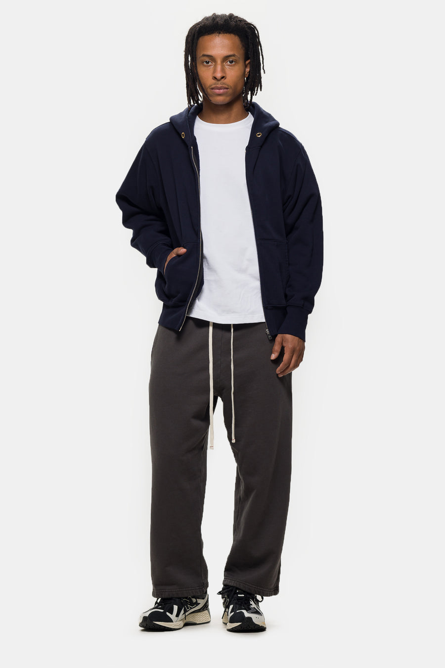 Les Tien Cropped Relaxed Pant in Vintage Black - Notre