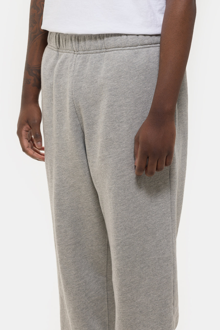 Les Tien Heavyweight Classic Sweatpant in Heather Grey - Notre