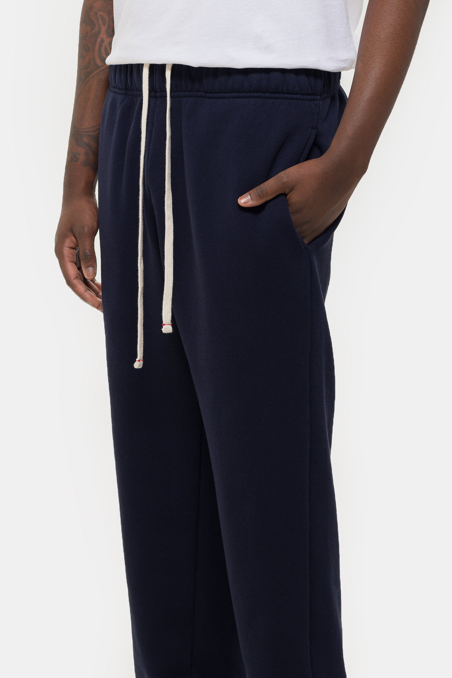 Les Tien Heavyweight Classic Sweatpant in Navy - Notre