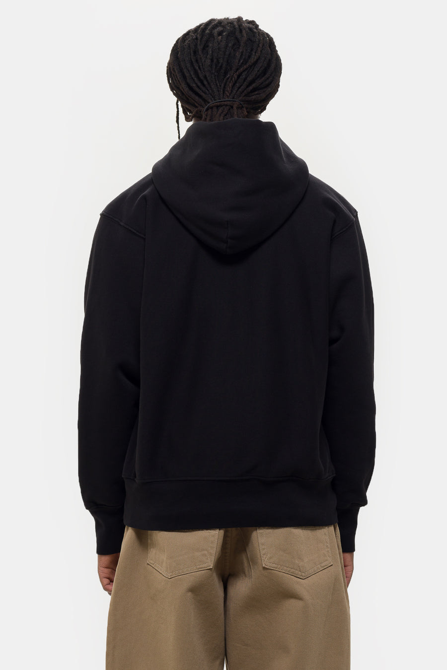 Les Tien Heavyweight Hoodie in Jet Black - Notre