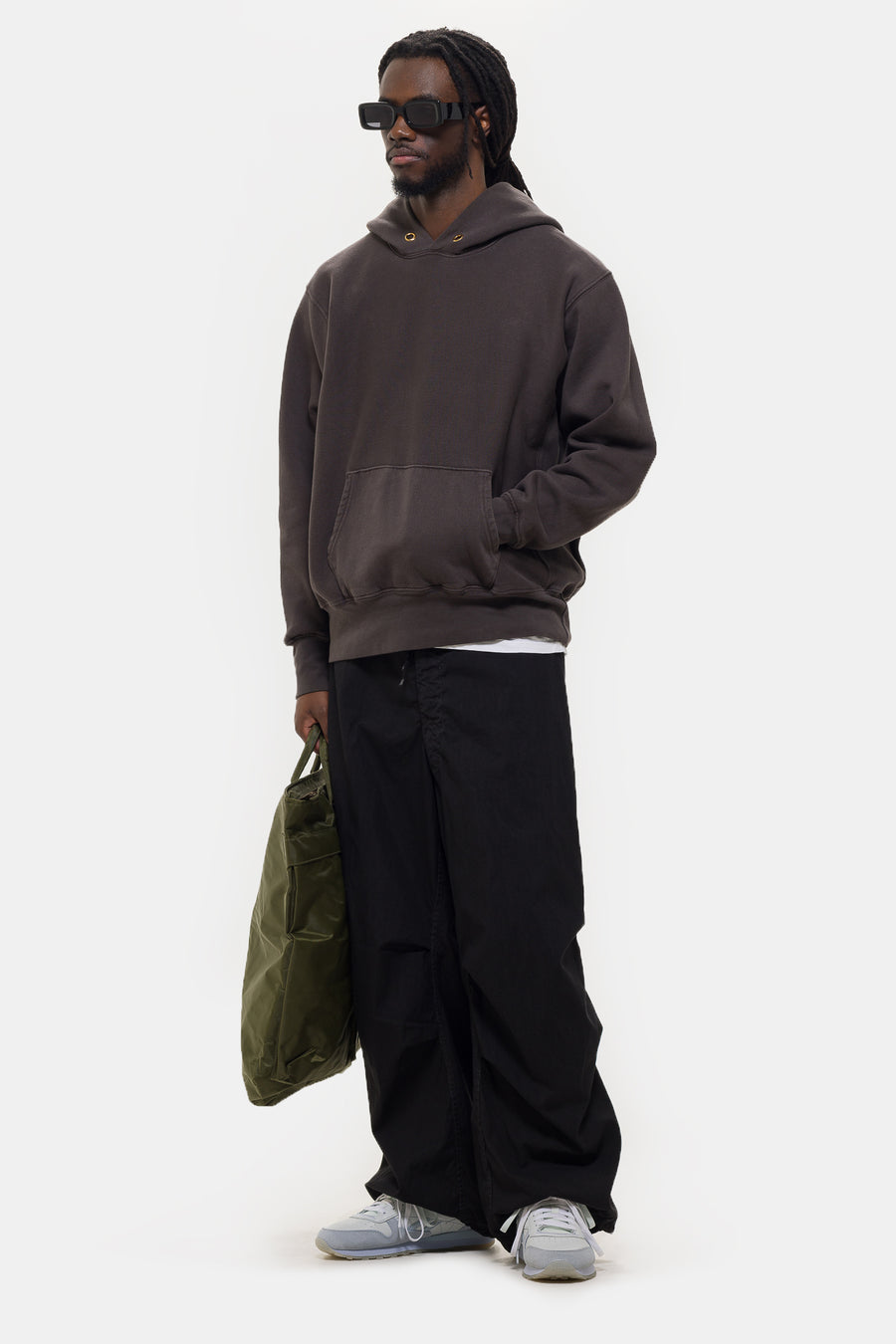 Les Tien Heavyweight Hoodie in Vintage Black - Notre