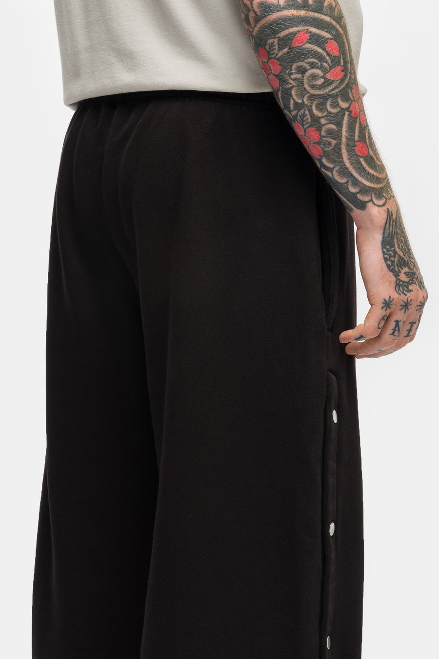 Les Tien Heavyweight Party Snap Pant in Jet Black - Notre