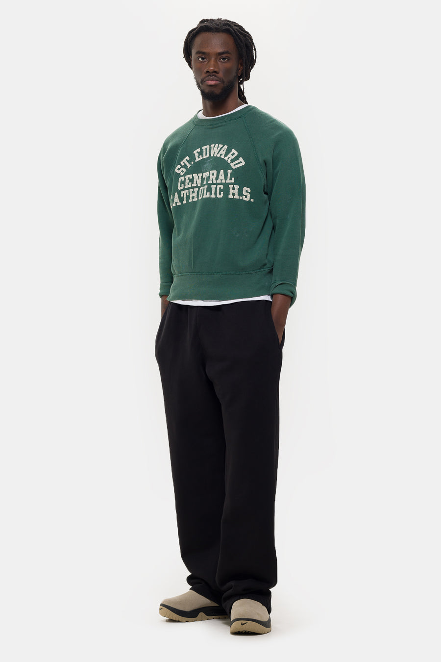 Les Tien Heavyweight Puddle Pant in Jet Black - Notre