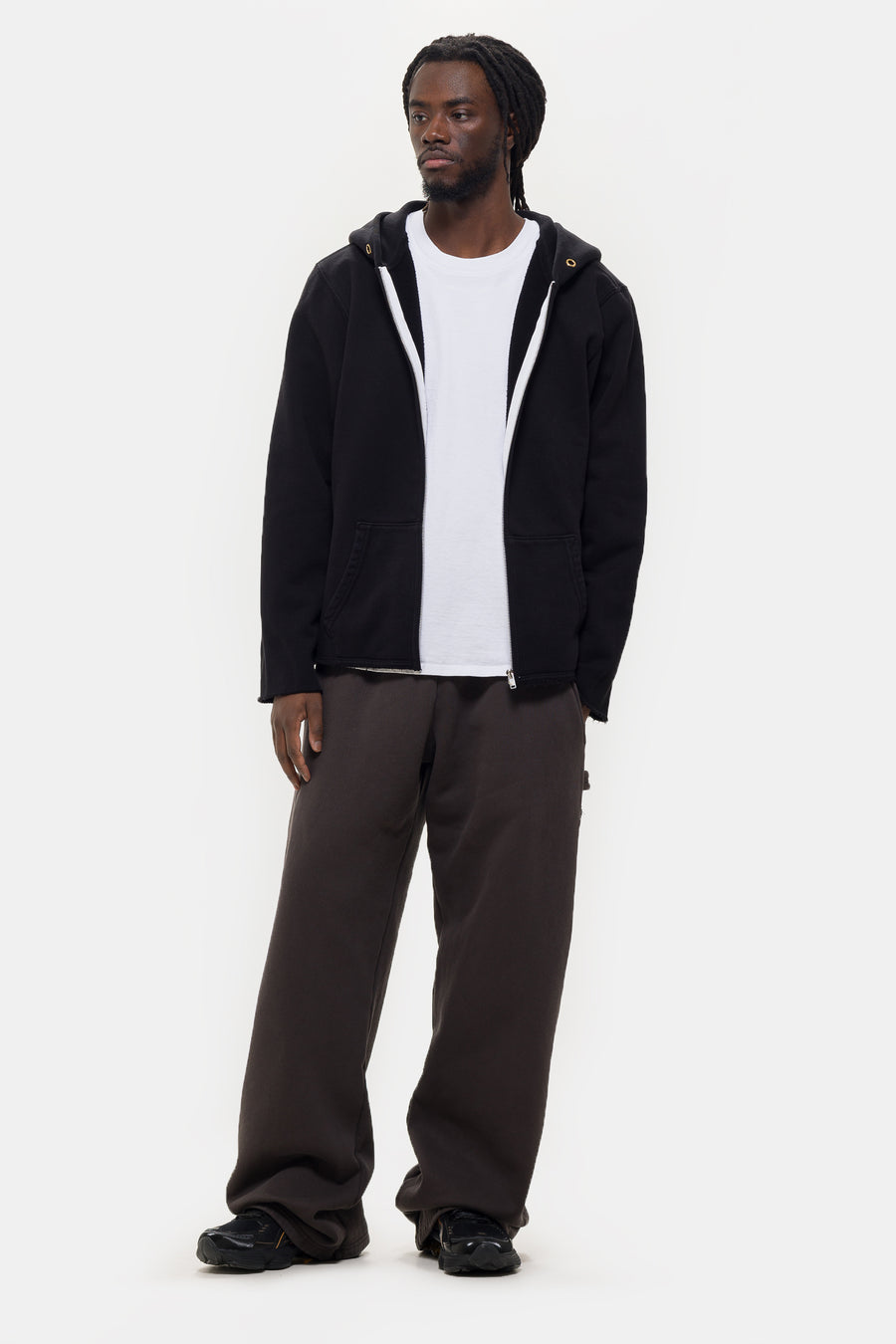 Les Tien Heavyweight Utility Puddle Pant in Vintage Black - Notre