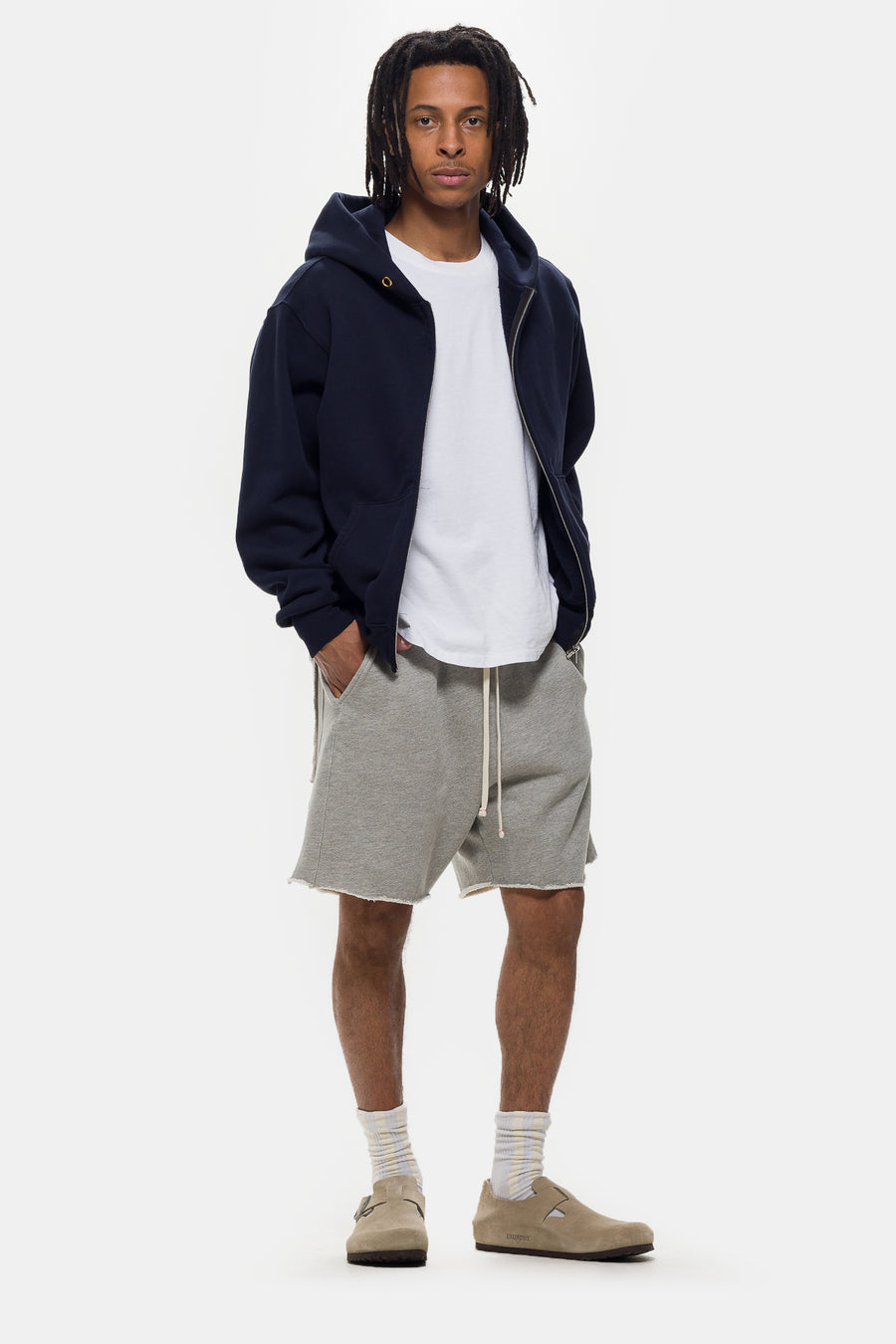 Les Tien Heavyweight Yacht Short in in Heather Grey - Notre