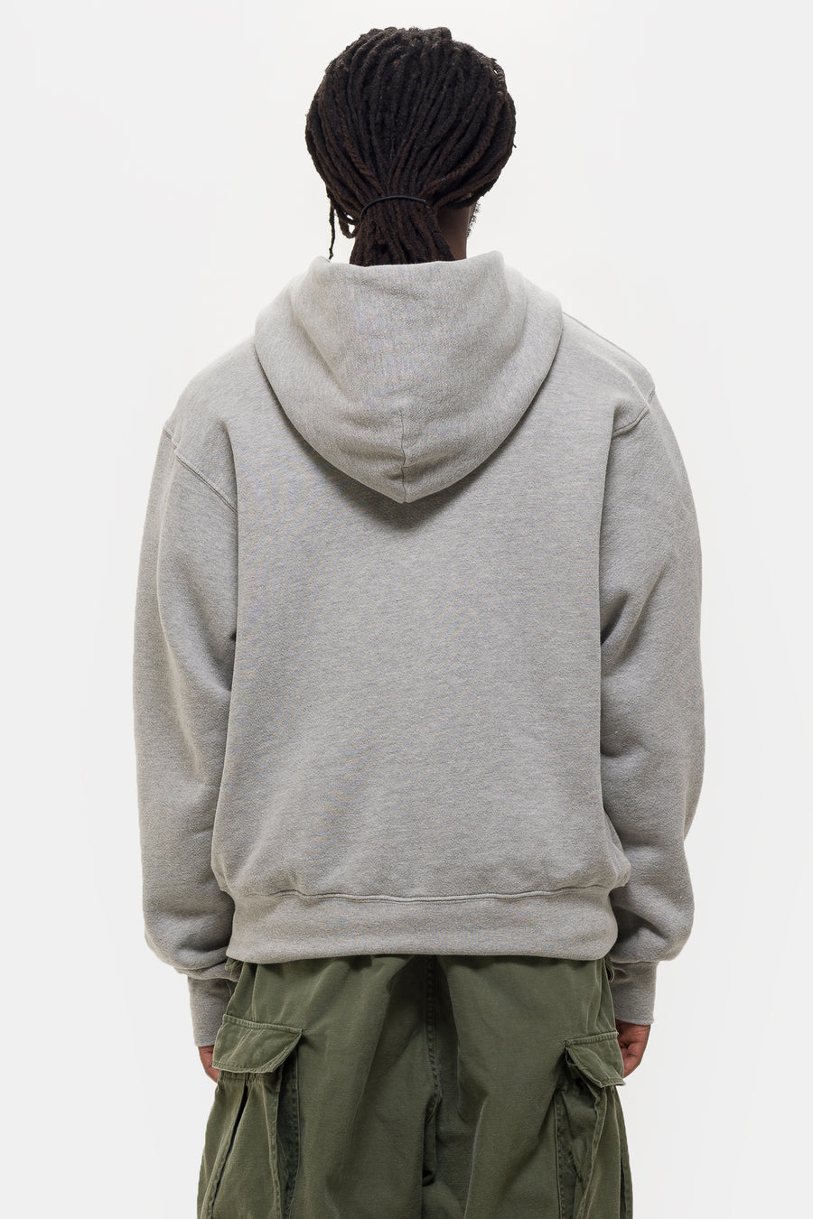 Heavyweight Zip Hoodie in Heather Grey