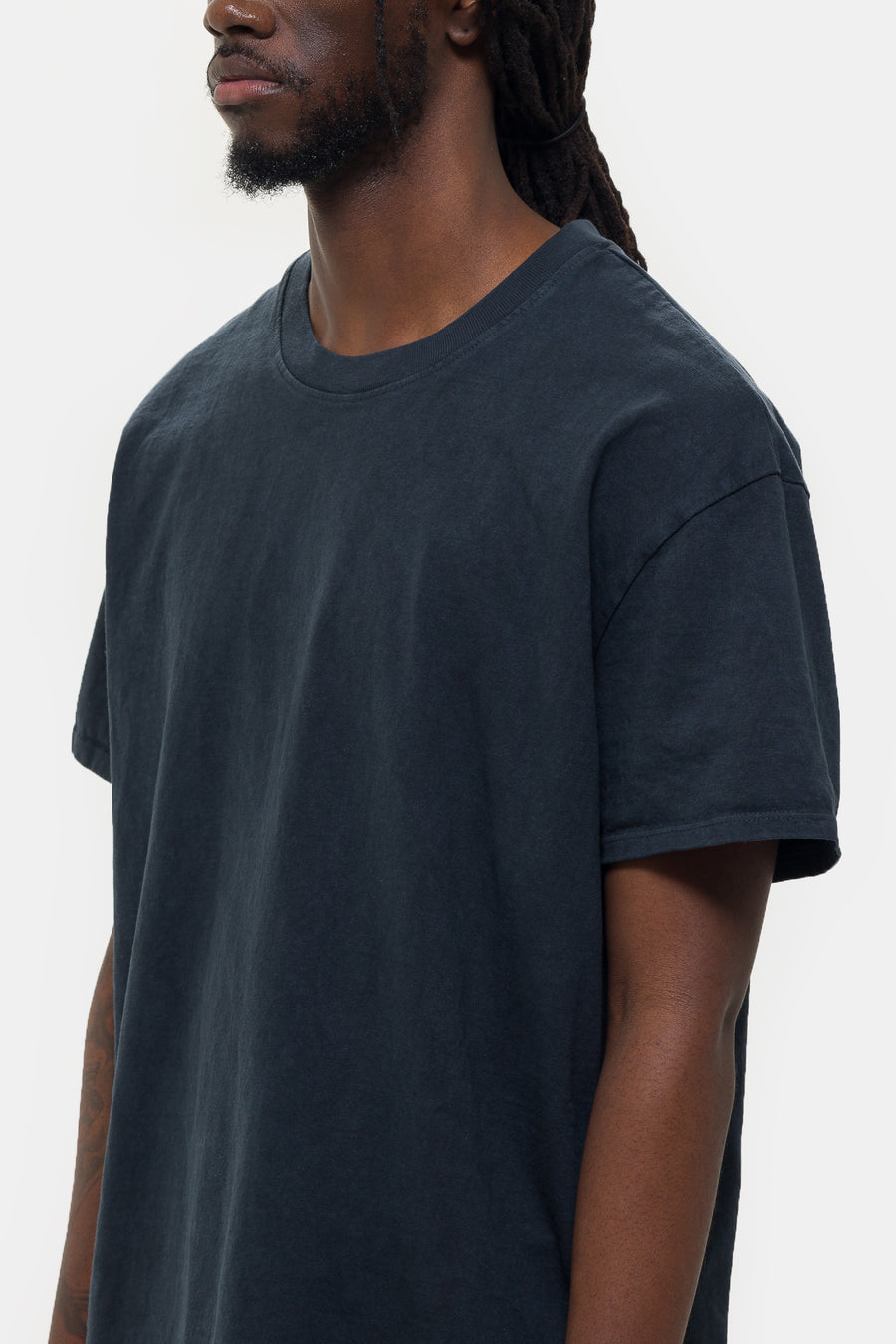 Les Tien Oversized T-Shirt in Faded Black - Notre