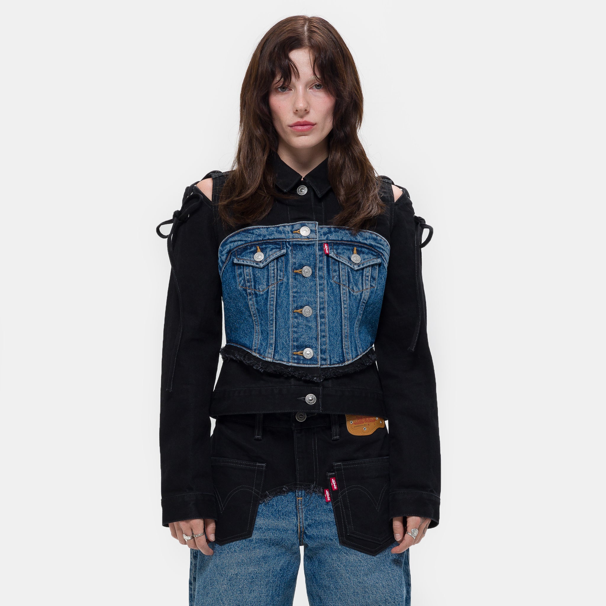[ANDERSSON BELL]★(WOMEN) HANNAH LASER-CUT CROPPED JACKET MUSINSA | ANDERSSON BELL FOR WOMEN Hannah Laser Cut Cropped