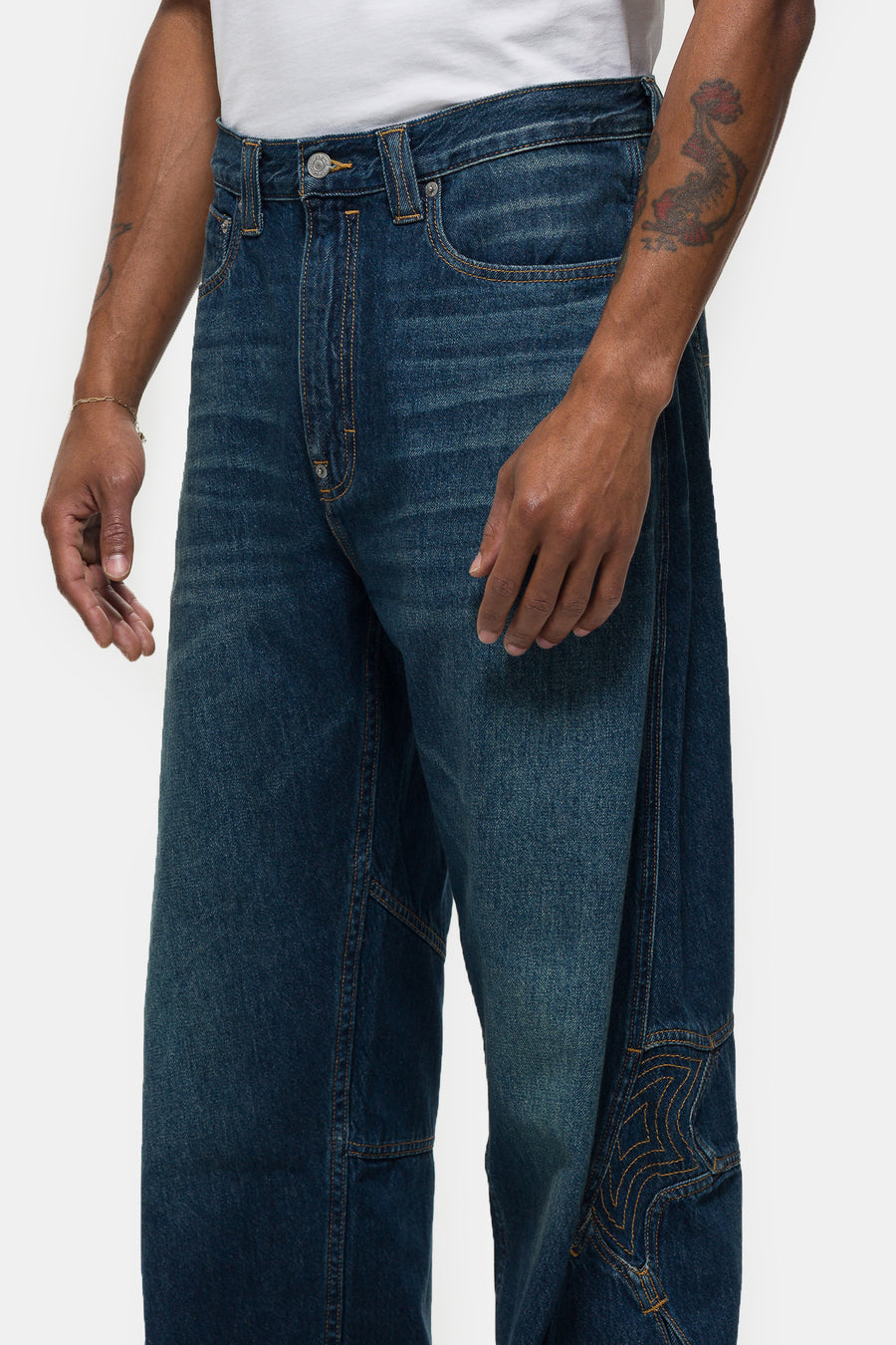 Kiko Kostadinov Baggy Jean in Medium Wash