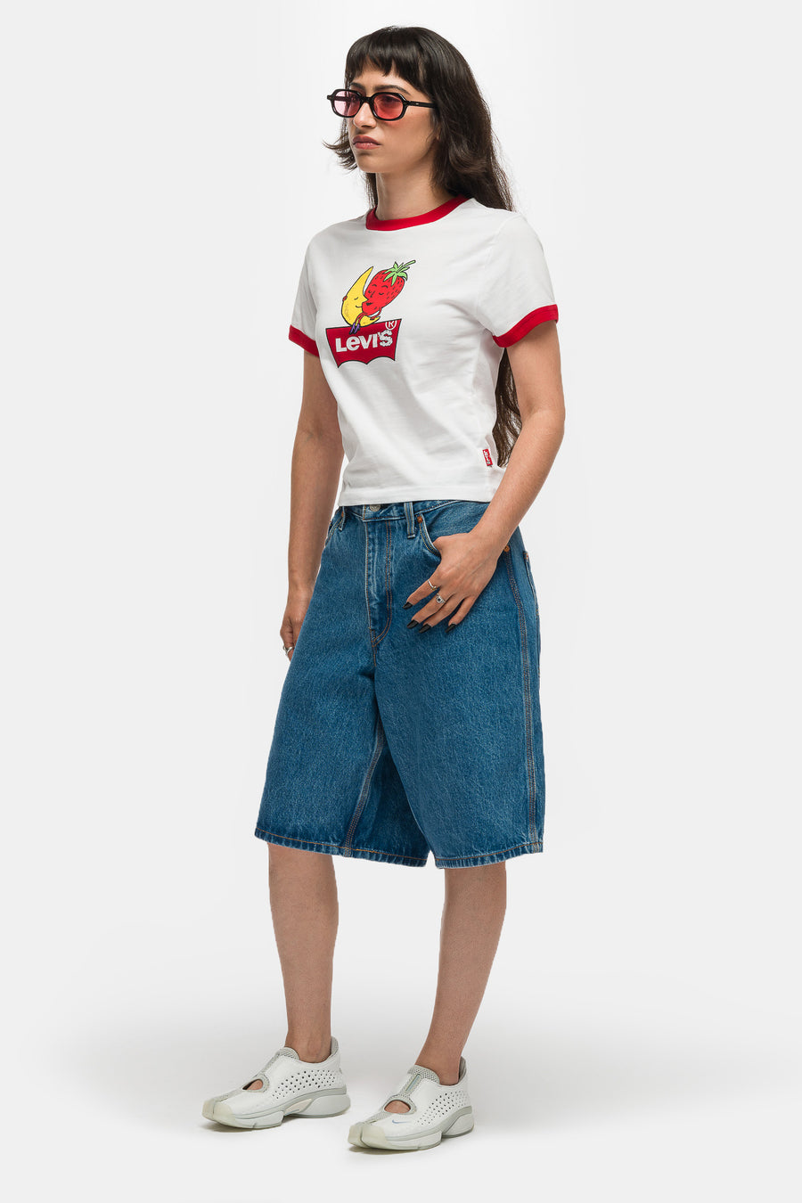 Levi's® Sky High Farm Goods Baggy Utility Short in Medium Wash - Notre