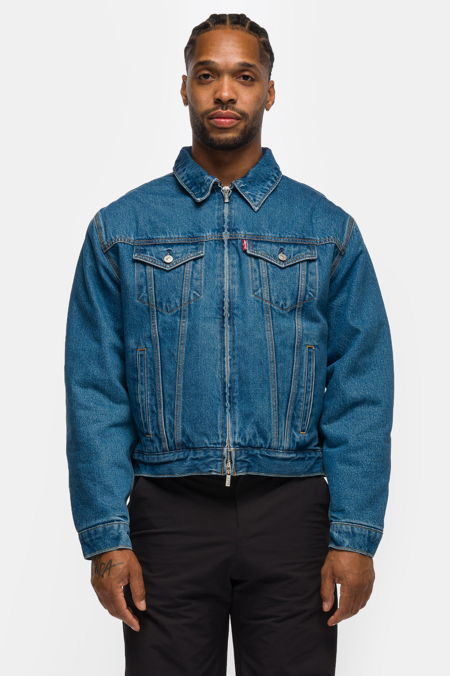 Sky High Farm Goods Trucker Jacket in Medium Wash