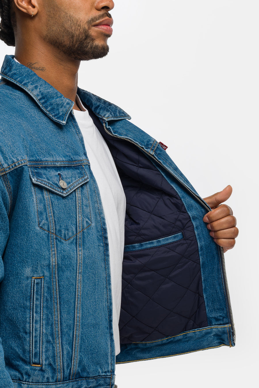 Sky High Farm Goods Trucker Jacket in Medium Wash