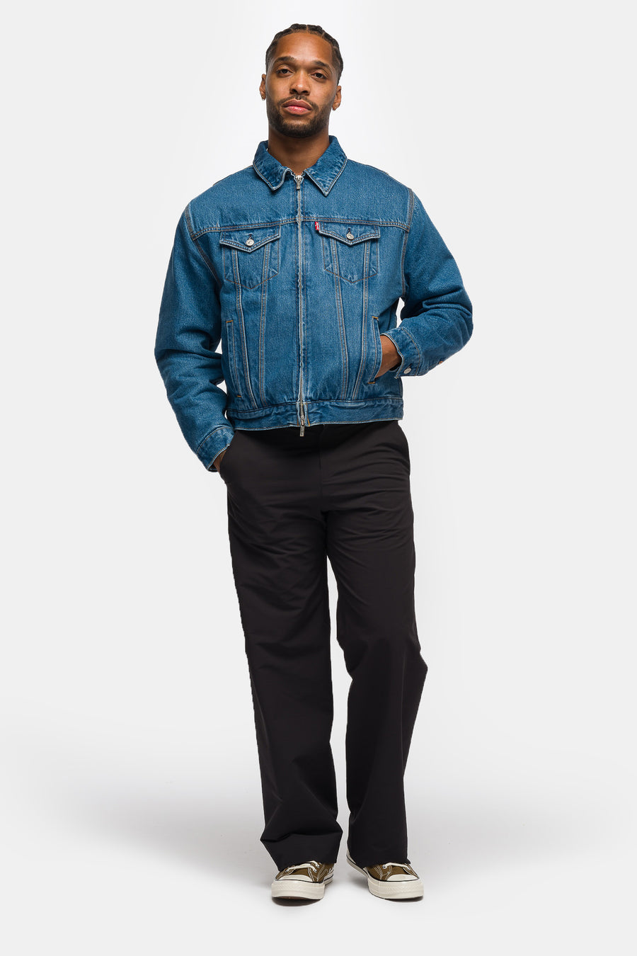 Sky High Farm Goods Trucker Jacket in Medium Wash