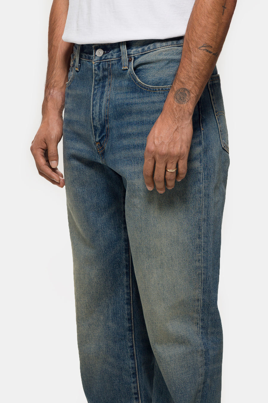 Barbour 568 Loose Jean in Dark Wash Denim