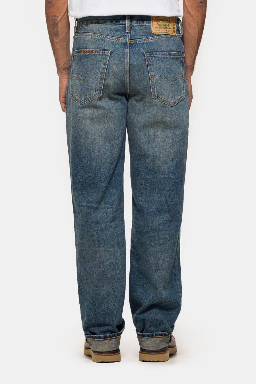 Barbour 568 Loose Jean in Dark Wash Denim