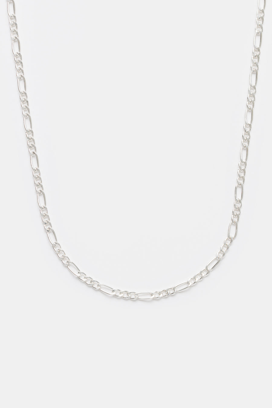 MAPLE Figaro Chain Necklace in Silver - Notre