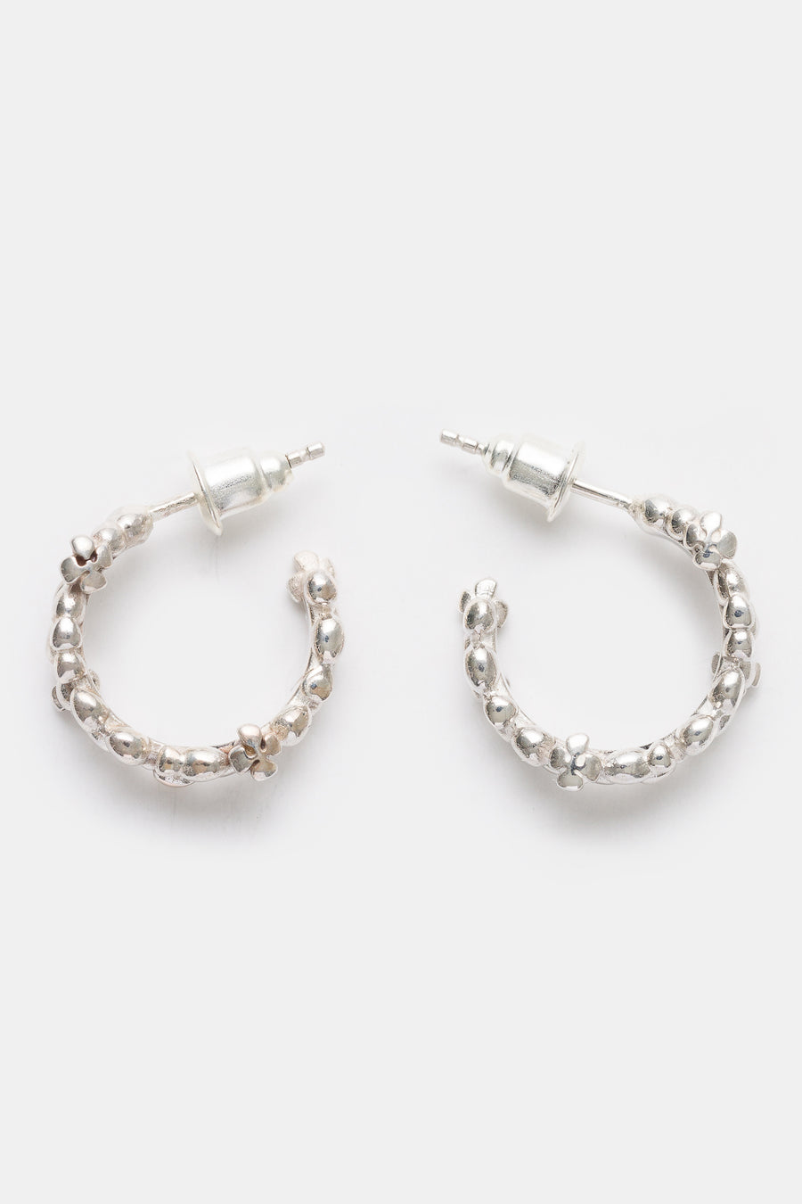 MAPLE Tropique Hoop Earrings in Silver - Notre