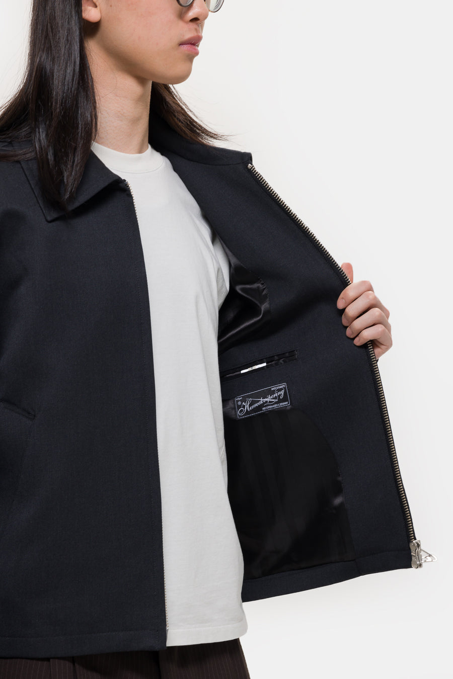 Mail Jacket - Black Vintage Stripe – mfpen