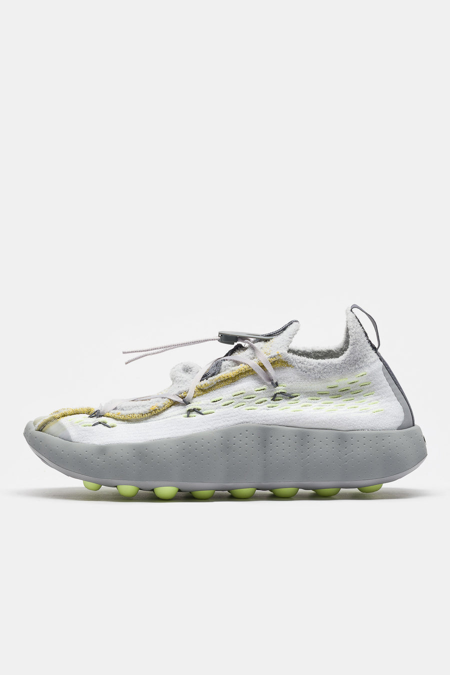 Mind 002 Flyknit Sneaker in White/Dark Grey/Pure Platinum/Wolf Grey