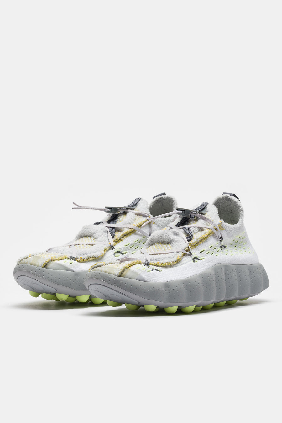 Mind 002 Flyknit Sneaker in White/Dark Grey/Pure Platinum/Wolf Grey